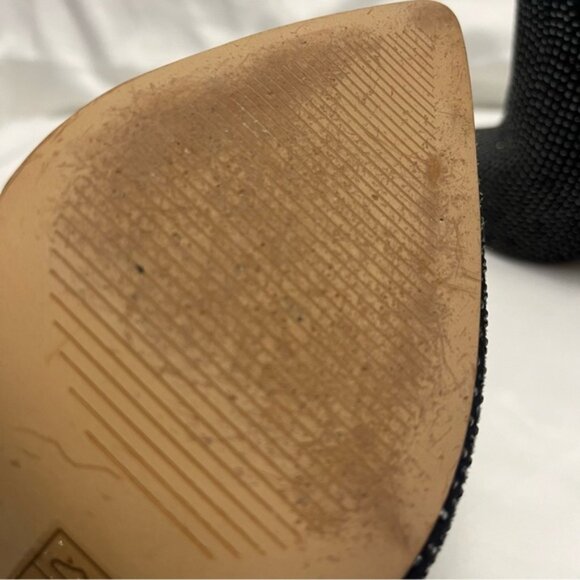 Aldo Rhinestone Crystal Embellished Mules Heels Black 7.5 - Picture 11 of 11